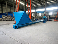 螺旋輸送機的輸送結構為：螺旋機殼，螺旋軸，螺旋葉片，螺旋電機等多個部件的使用。
